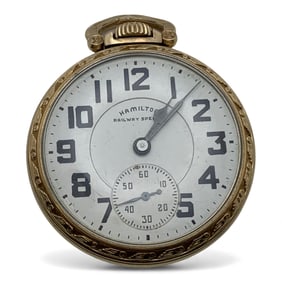Hamilton Railway Special Gold Filled Pocket Watch