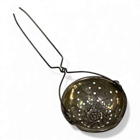 Sterling Silver Tea Strainer Bin