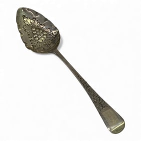 Hallmarked Sterling Grape Design Spoon