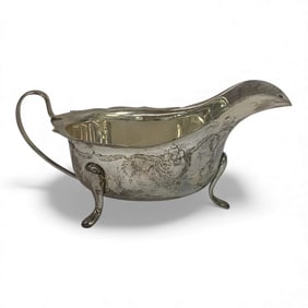 English Sterling Silver Gravy Boat