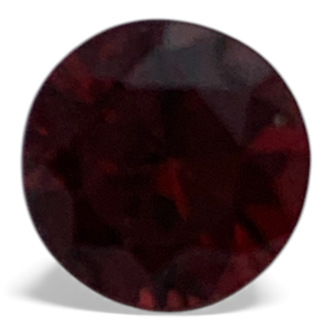 Faceted Red Tourmaline Gemstone: 6.72mm Diameter - See Photos Gemstones Tested With Presidium Gem Tester Il - Berners Does Not Guarantee Authenticity Of Gemstones