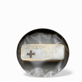 Sterling Enameled Emergency First Aid Pin