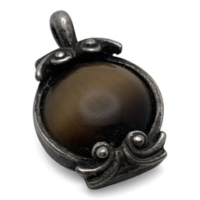 Silver & Tiger's Eye Pendant