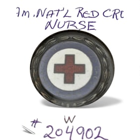 Sterling Enameled National Red Cross Nurse Pin