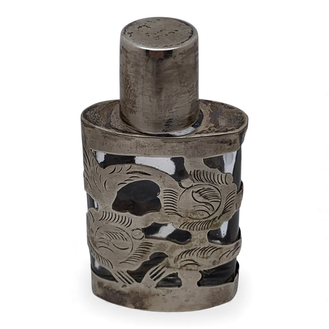 Sterling Silver & Glass Miniature Vile (1 of 3)