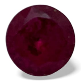 Faceted Pink Ruby Gemstone