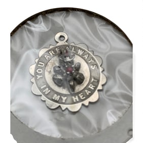 Sterling Pendant, You Are Always In My Heart
