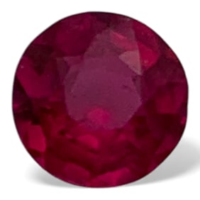 Faceted Pink Ruby Gemstone