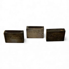 3 Sterling Silver Match Box Holders