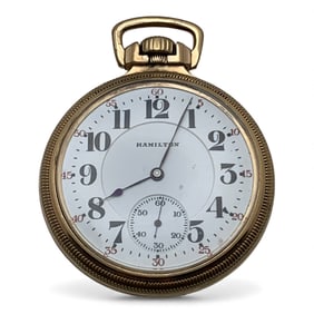 1905 Hamilton 10k Gold Filled Pocket Watch