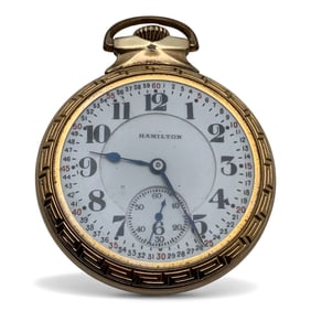 1924 Hamilton 10k Gold Filled Pocket Watch