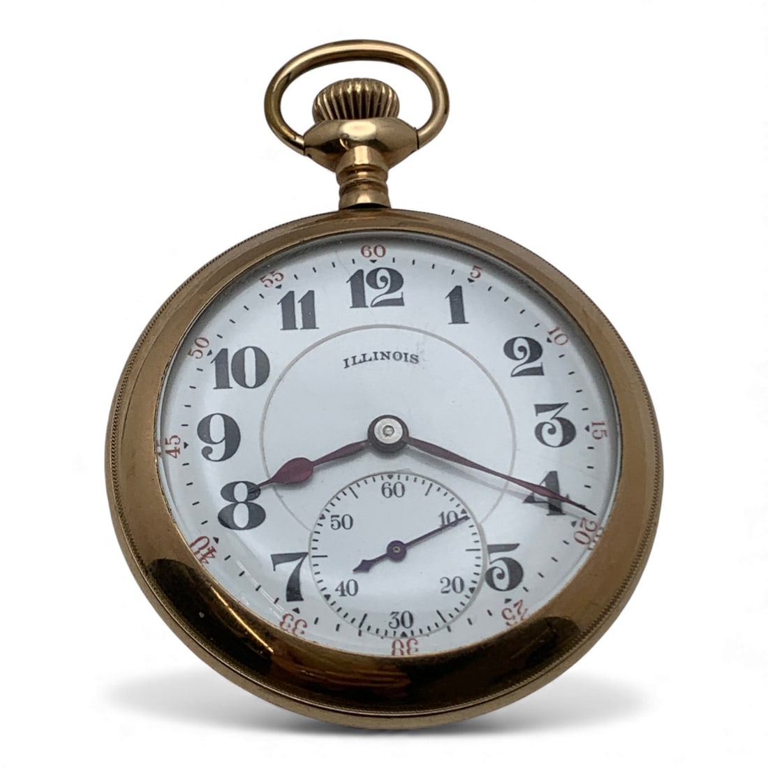1922 Illinois Gold Filled Pocket Watch: 1922 Illinois Grade 3 O G, Size 16Marked On Face: IllinoisMarked On Back Case: Warranted B & B Peer 20 Years, 2024642Marked On Movement: 19 Jewels, Springfield Illinois Watch Co, 405000850.95mm Diamet
