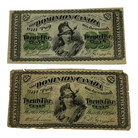 British American Banknote, Fractional Currenty 25c