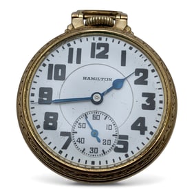 1937 Hamilton 10k Gold Filled Pocket Watch