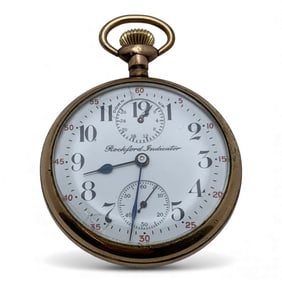 Rockford Indicator Gold Filled Pocket Watch