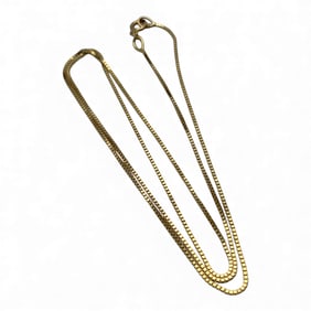 14k Yellow Gold Box Chain Necklace