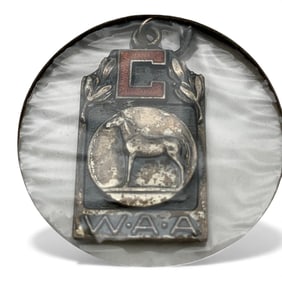 Sterling Enameled Womens Athletic Assc. Charm