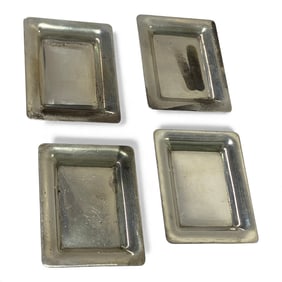 4 S. Kirk & Son Sterling Silver Miniature Trays