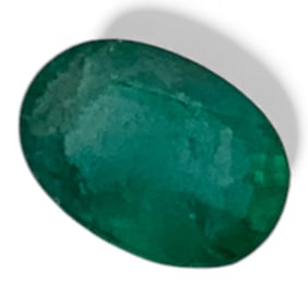 Faceted Green Emerald Gemstone