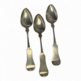 3 Clayton Coin Silver Spoons