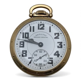 1944 Hamilton 10k Gold Filled Pocket Watch