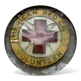 Sterling Enameled American Red Cross Pin