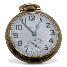 1970 Hamilton 10k Gold Filled Pocket Watch