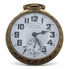 Hamilton Railway Special Gold Filled Pocket Watch