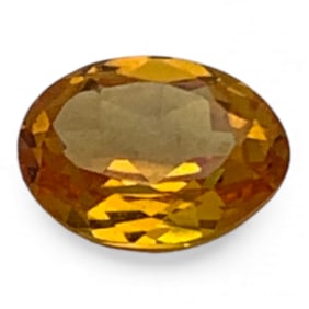 Faceted Orange Sapphire Gemstone