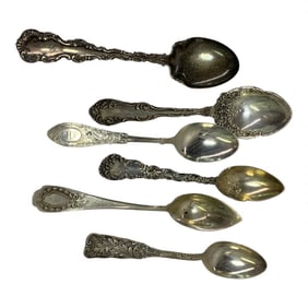 6 Misc. Sterling Silver Spoons