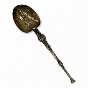 L & S Hallmarked English Sterling Silver Spoon