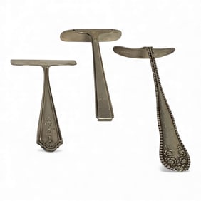3 Sterling Silver Baby Food Pushers
