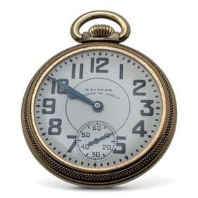 1948 Waltham Vanguard 10k Gold Filled Pocket Watch