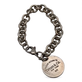 Silver Bracelet W Tiffany & Co Sterling Charm