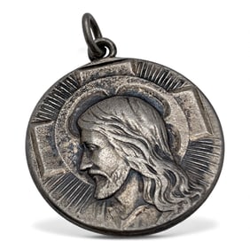 Sterling Silver Religious Pendant