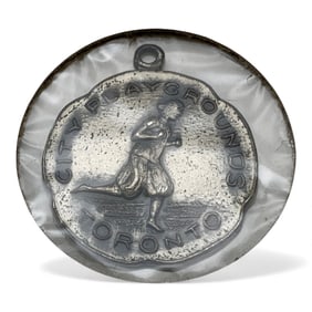 1940 Sterling Toronto Track Pendant