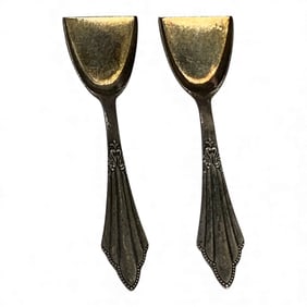 Pair Of Wmf 90 Silver Scoops