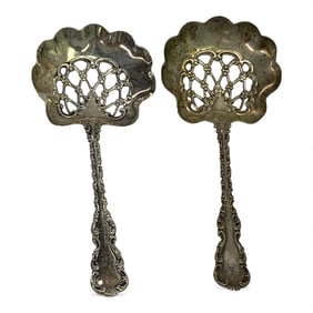 2 Sterling Silver Serving Spoons