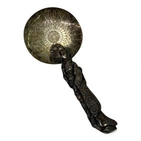 950 Sterling Spoon With Asian Figural Handle