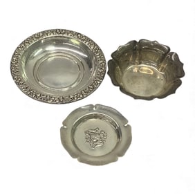 3 Sterling Silver Trays