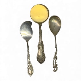2 Sterling & 1 800 Silver Spoons