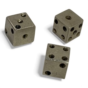 Group Of 3 Sterling Silver Die