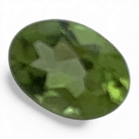 Faceted Lime Green Citrine Gemstone