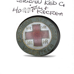 Sterling Enameled American Red Cross Pin