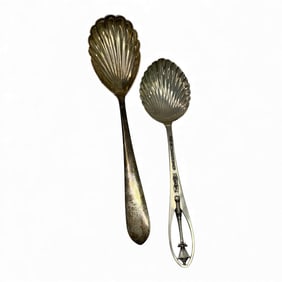2 Sterling Silver Serving Spoons