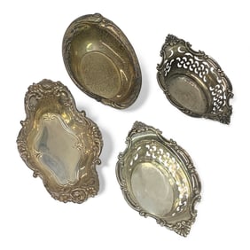 4 Sterling Silver Trays Incl. Wallace / Duhme