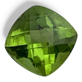 Faceted Lime Green Citrine Gemstone