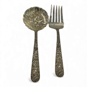 S. Kirk & Son Sterling Silver Serving Spoon & Fork