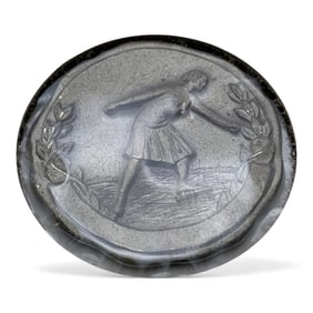 1934 Sterling Silver Ice Skating Pendant