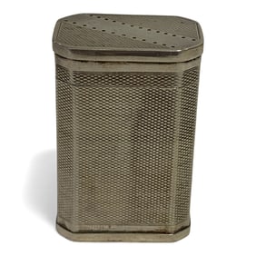 English Sterling Silver Lidded Container